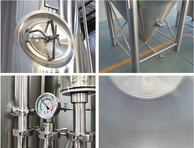 WEMAC 1000L 4 vessels beer brewing system brewery equipment made of stainless steel widely used in hotel